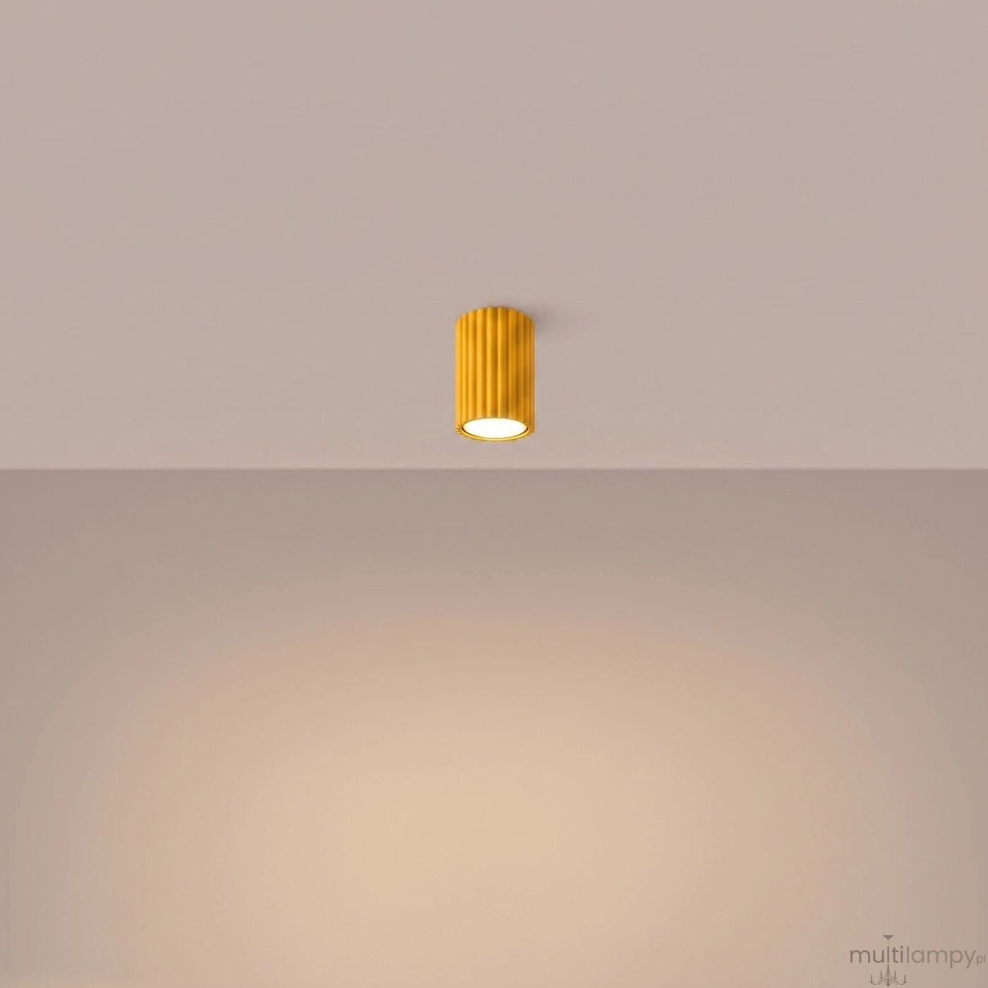 Karbon 10 lampa sufitowa 1xGU10 żółta SL.2329