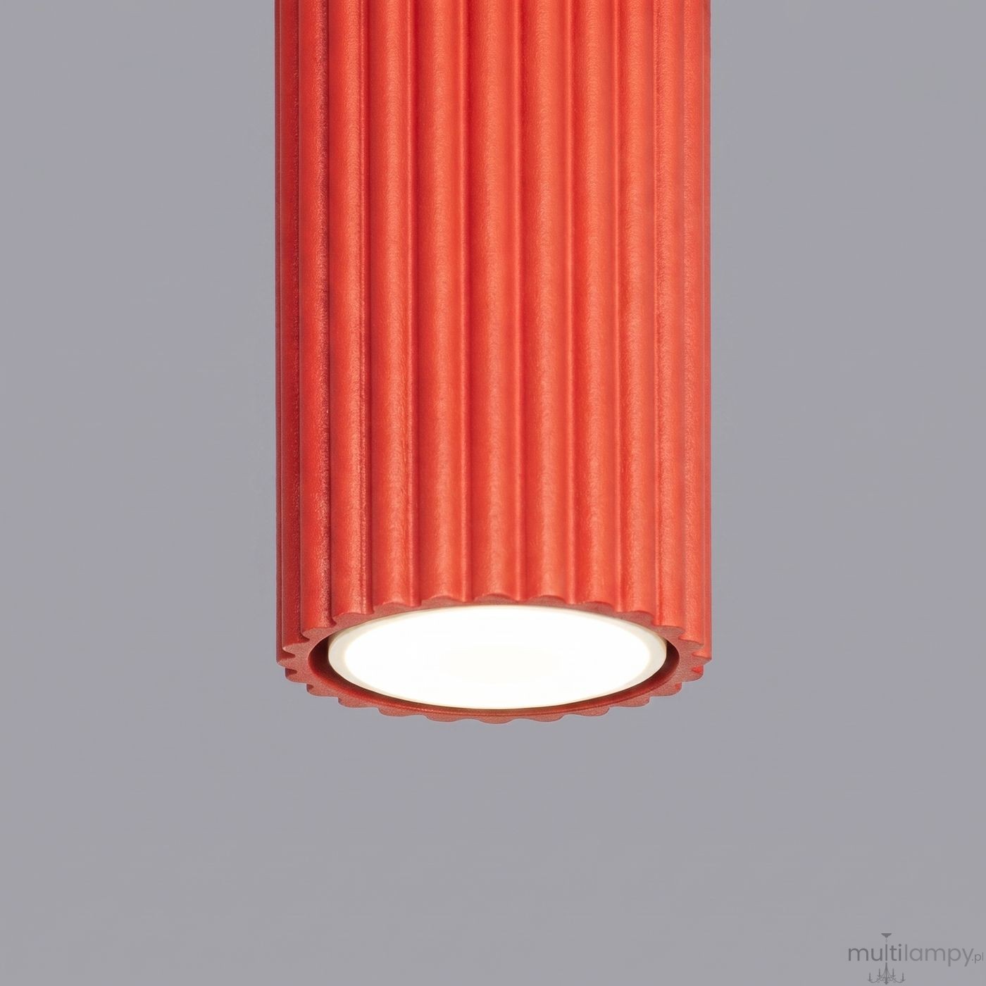 Karbon 10 lampa sufitowa 1xGU10 czerwona SL.2330