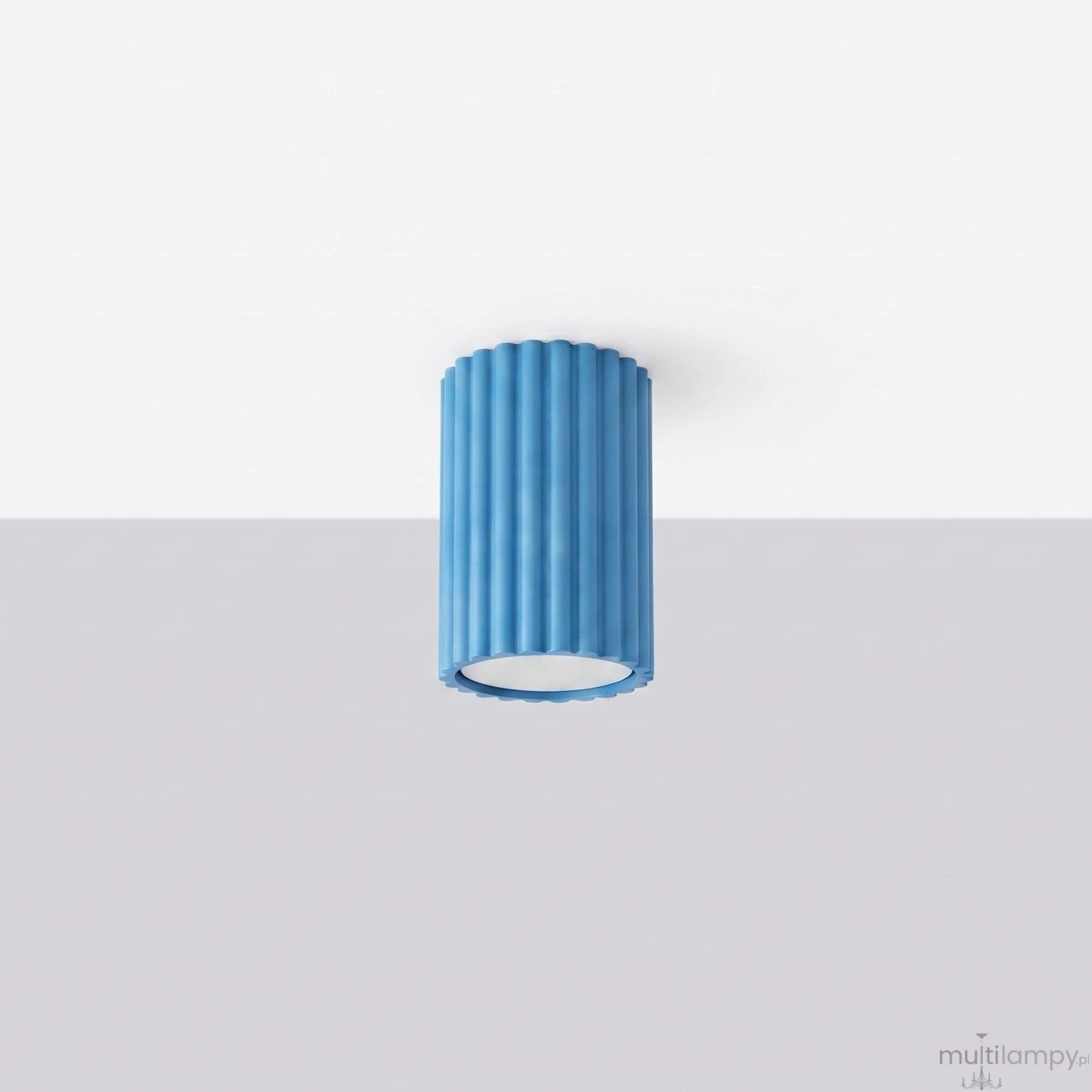 Karbon 10 lampa sufitowa 1xGU10 błękitna SL.2332