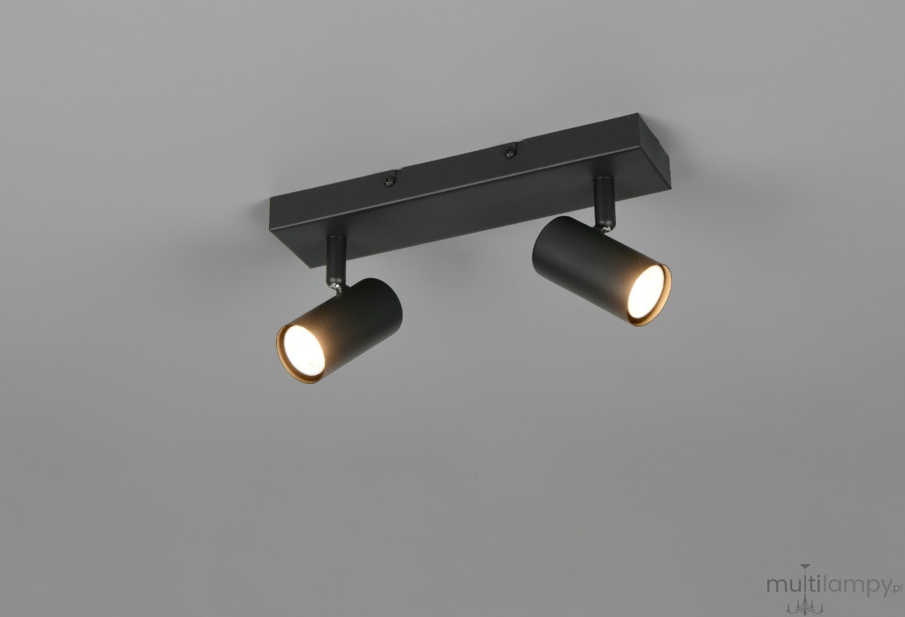 Taryn lampa sufitowa spot 2xGU10 czarna R86852032