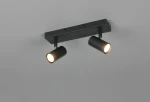 Taryn lampa sufitowa spot 2xGU10 czarna R86852032