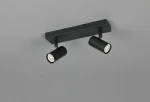 Taryn lampa sufitowa spot 2xGU10 czarna R86852032
