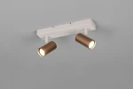 Taryn lampa sufitowa spot 2xGU10 szara kawowa R86852065