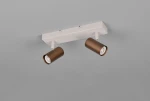 Taryn lampa sufitowa spot 2xGU10 szara kawowa R86852065