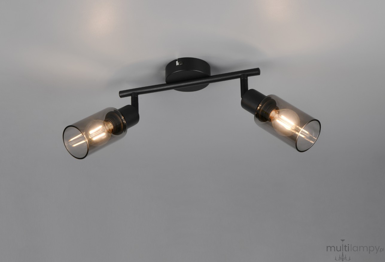 Mars lampa sufitowa spot 2xE14 czarna R80012032