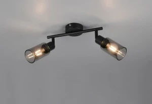 Mars lampa sufitowa spot 2xE14 czarna R80012032