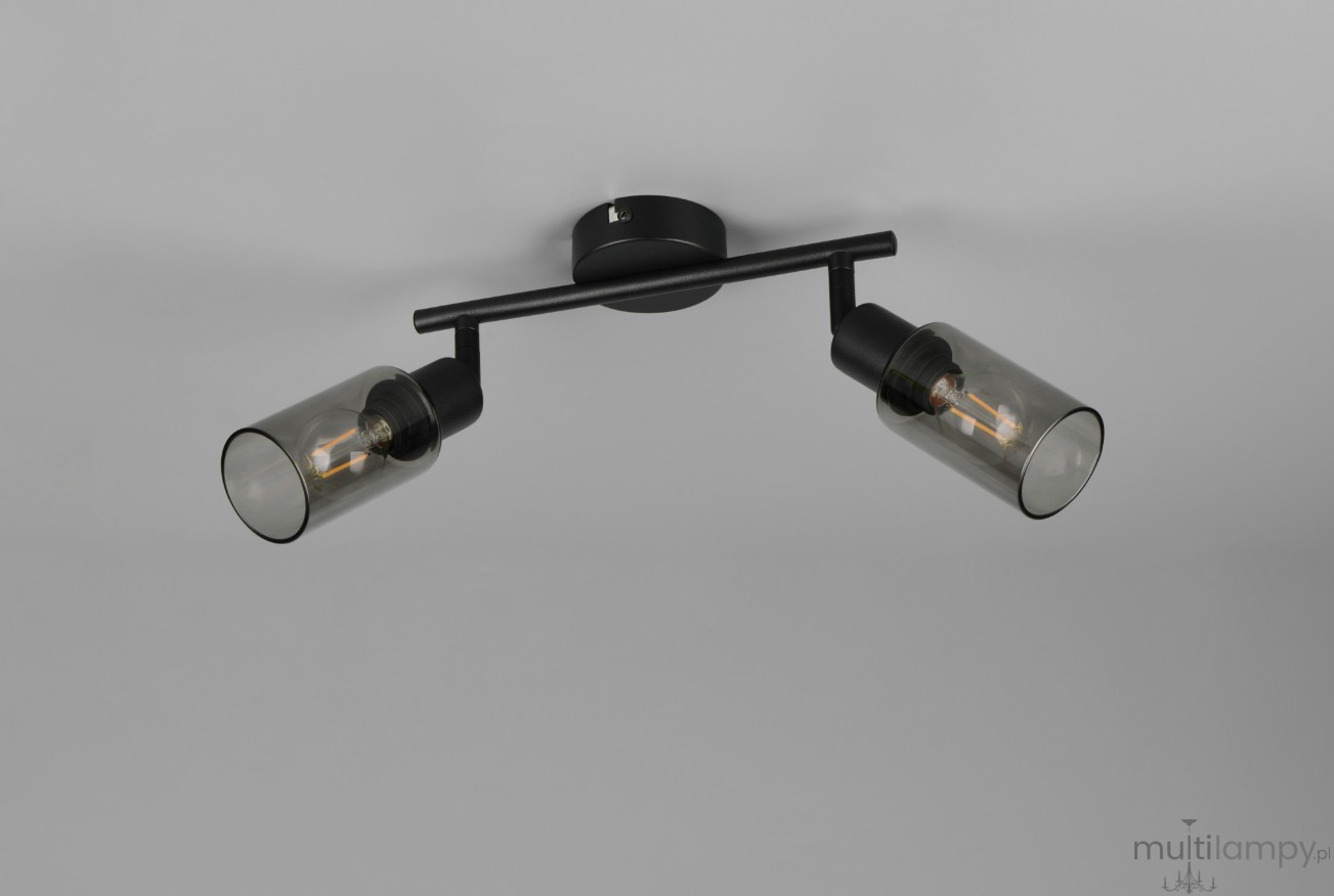 Mars lampa sufitowa spot 2xE14 czarna R80012032