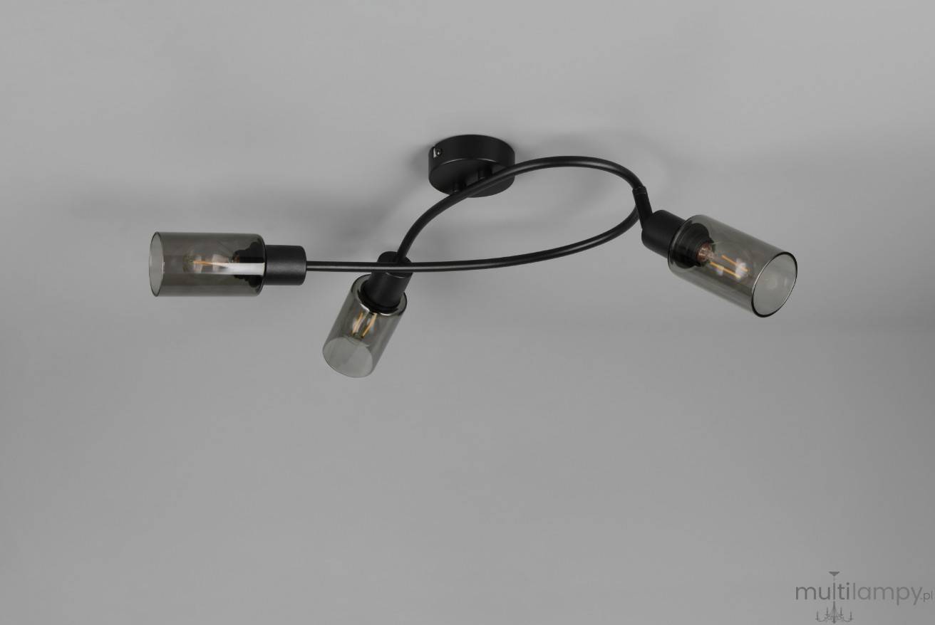 Mars lampa sufitowa spot 3xE14 czarna R80013932