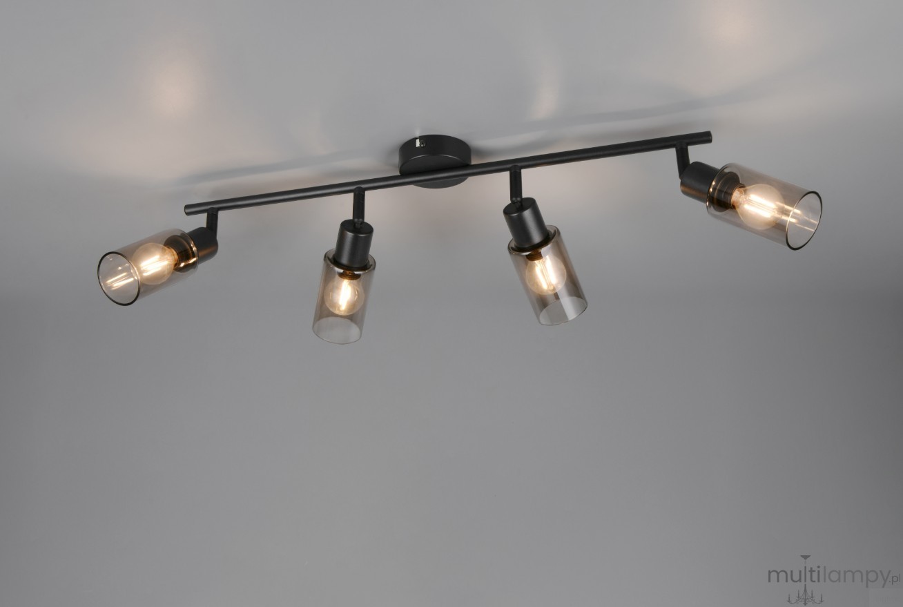 Mars lampa sufitowa spot 4xE14 czarna R80014032