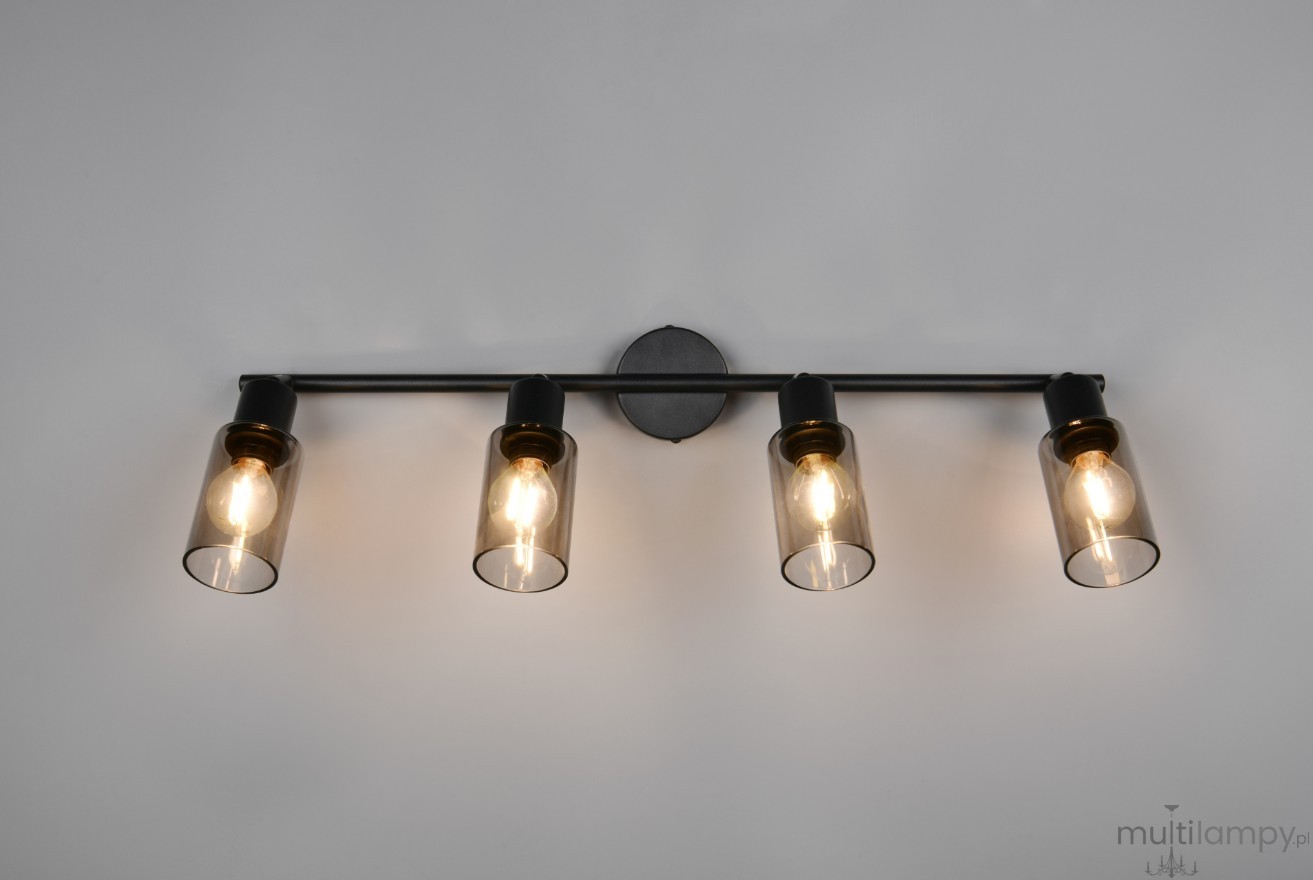 Mars lampa sufitowa spot 4xE14 czarna R80014032