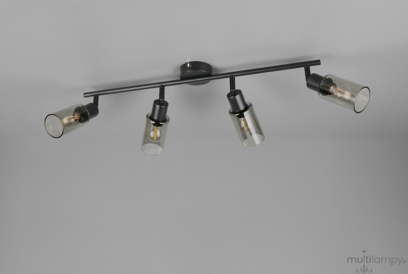 Mars lampa sufitowa spot 4xE14 czarna R80014032