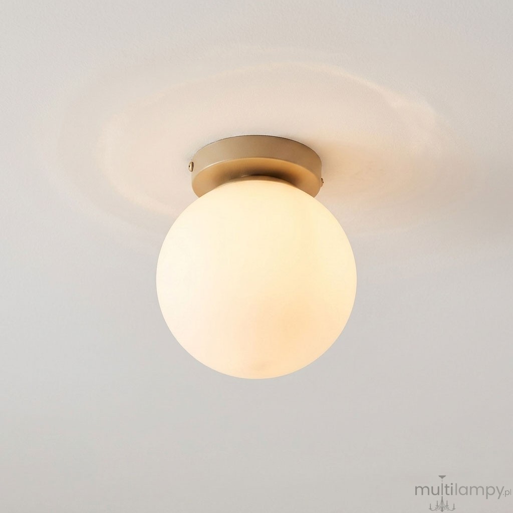 Bali lampa sufitowa E27 beż złoto
