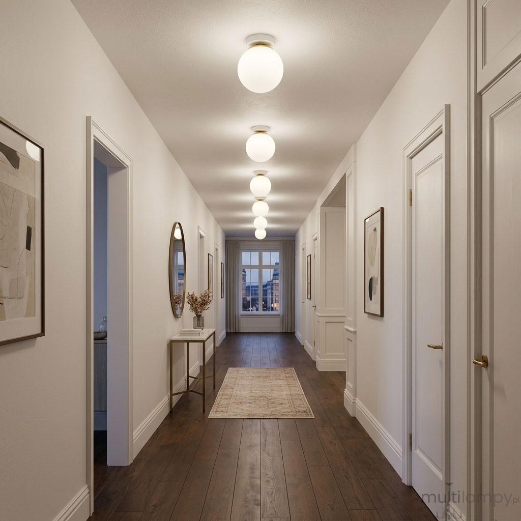 Bali lampa sufitowa E27 biała złota
