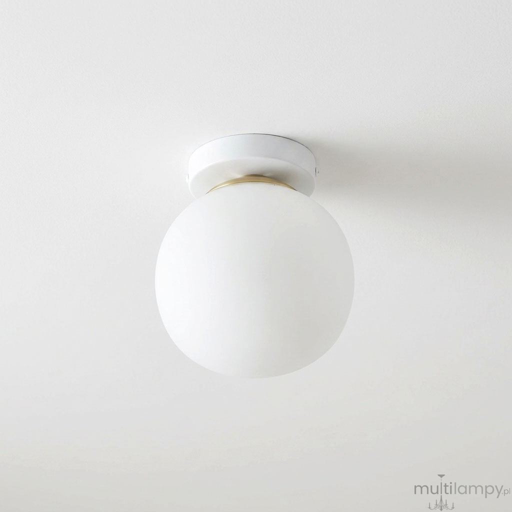 Bali lampa sufitowa E27 biała złota