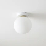 Bali lampa sufitowa E27 biała złota