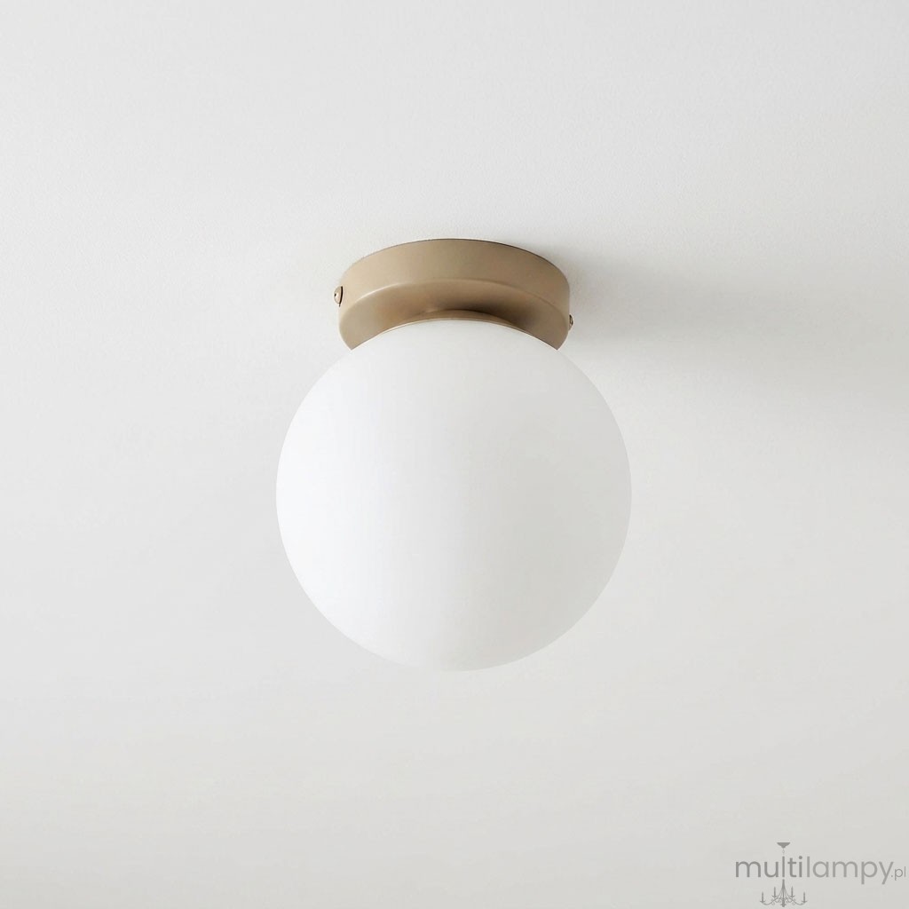 Bali lampa sufitowa E27 beżowa złota
