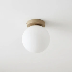 Bali lampa sufitowa E27 beżowa złota