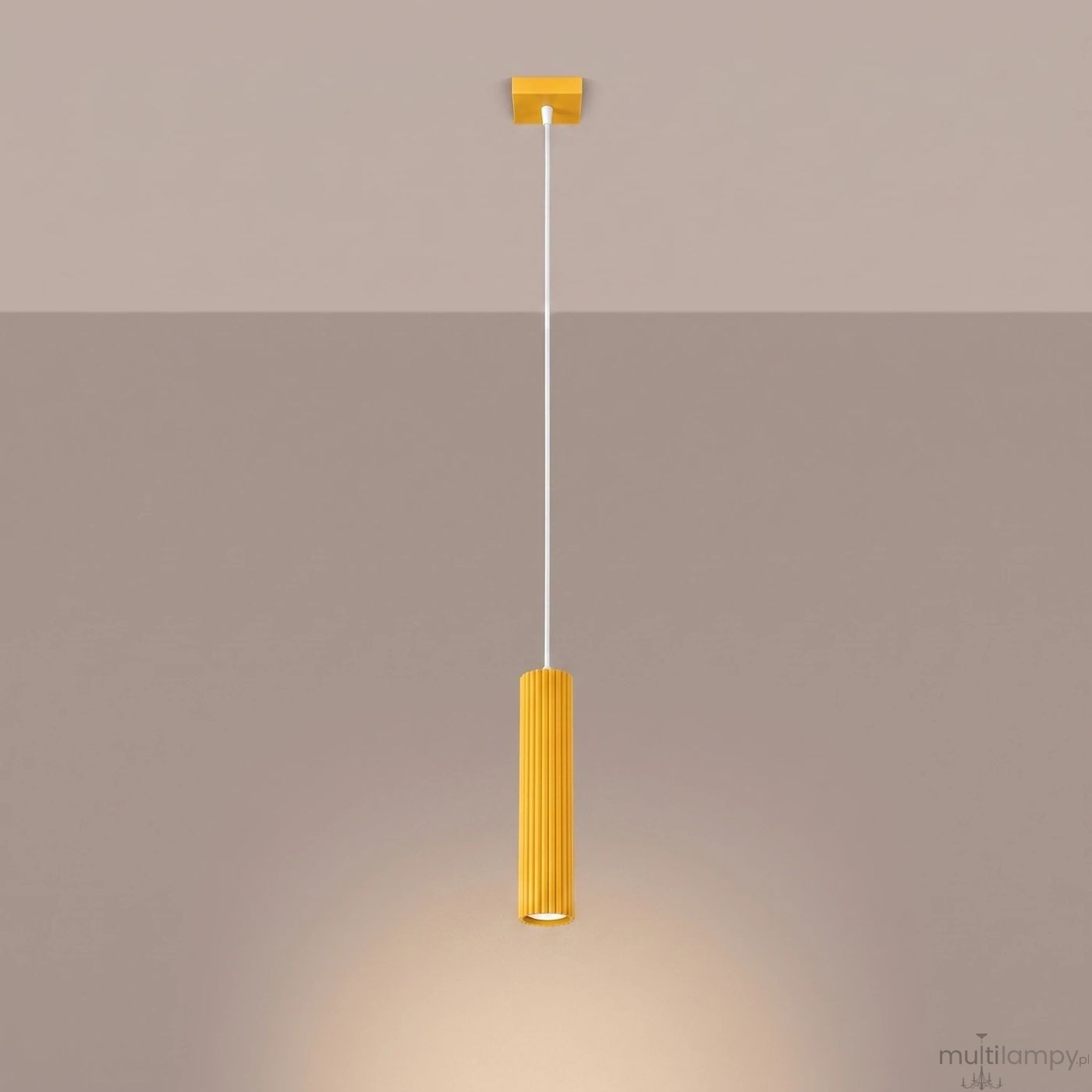 Karbon 1 lampa wisząca GU10 żółta SL.2334