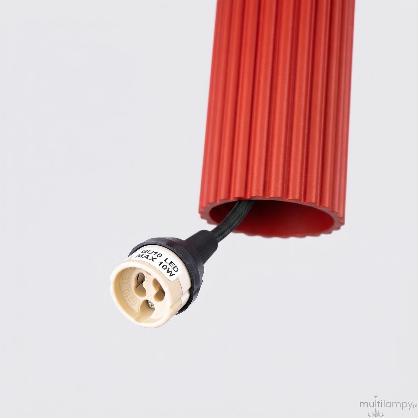 Karbon 1 lampa wisząca GU10 czerwona SL.2335