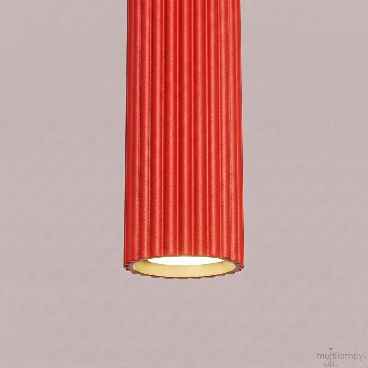 Karbon 1 lampa wisząca GU10 czerwona SL.2335