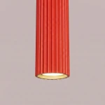 Karbon 1 lampa wisząca GU10 czerwona SL.2335