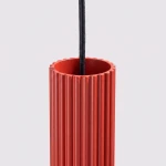 Karbon 1 lampa wisząca GU10 czerwona SL.2335