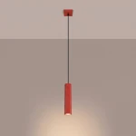Karbon 1 lampa wisząca GU10 czerwona SL.2335