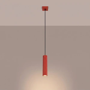 Karbon 1 lampa wisząca GU10 czerwona SL.2335