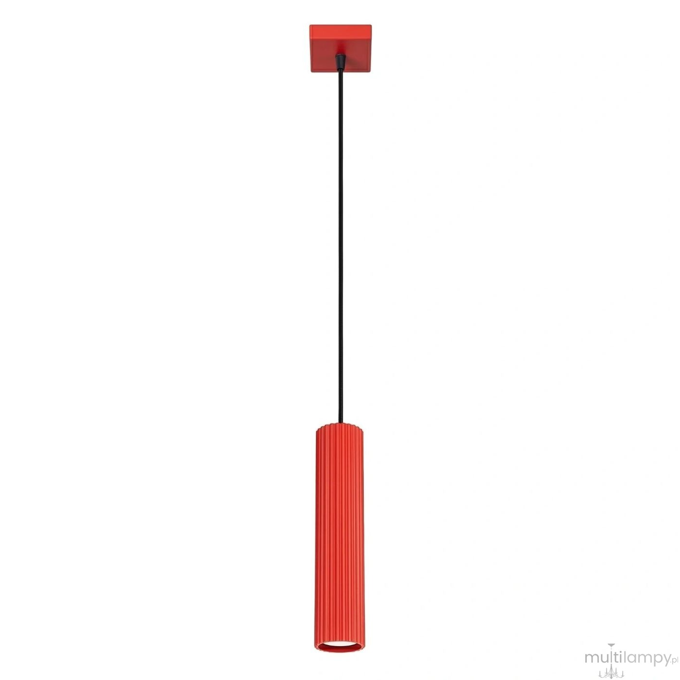 Karbon 1 lampa wisząca GU10 czerwona SL.2335