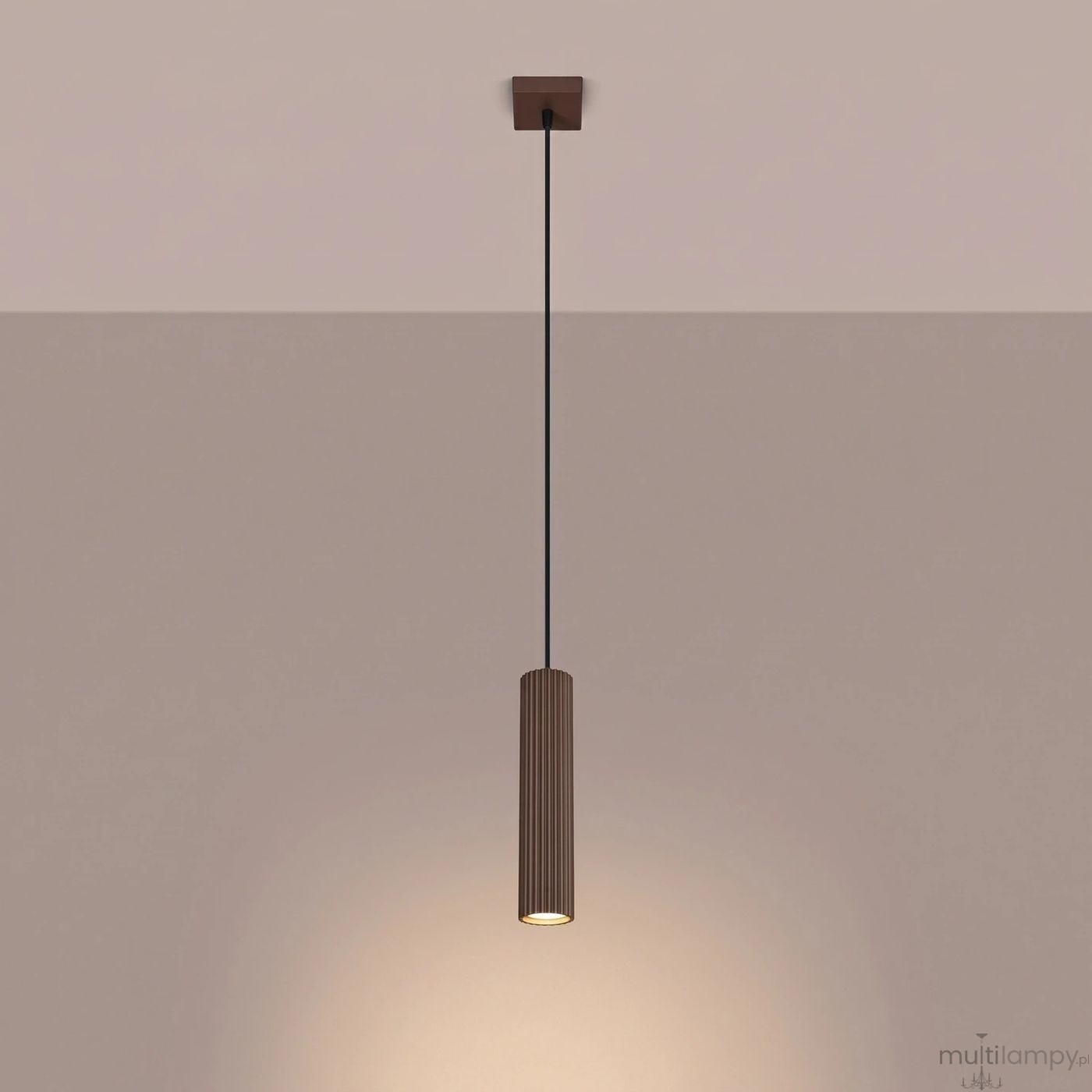 Karbon 1 lampa wisząca GU10 brązowa SL.2336