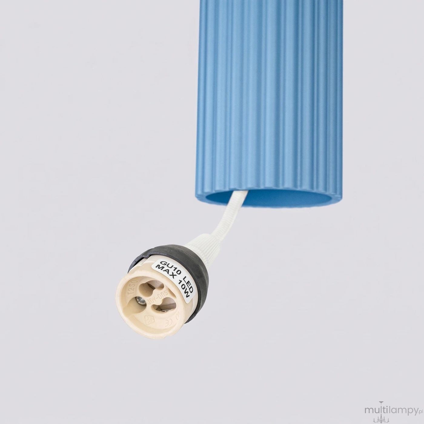 Karbon 1 lampa wisząca GU10 błękitna SL.2337