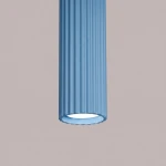 Karbon 1 lampa wisząca GU10 błękitna SL.2337