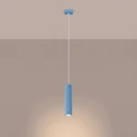 Karbon 1 lampa wisząca GU10 błękitna SL.2337
