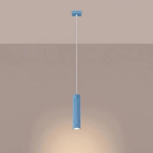 Karbon 1 lampa wisząca GU10 błękitna SL.2337