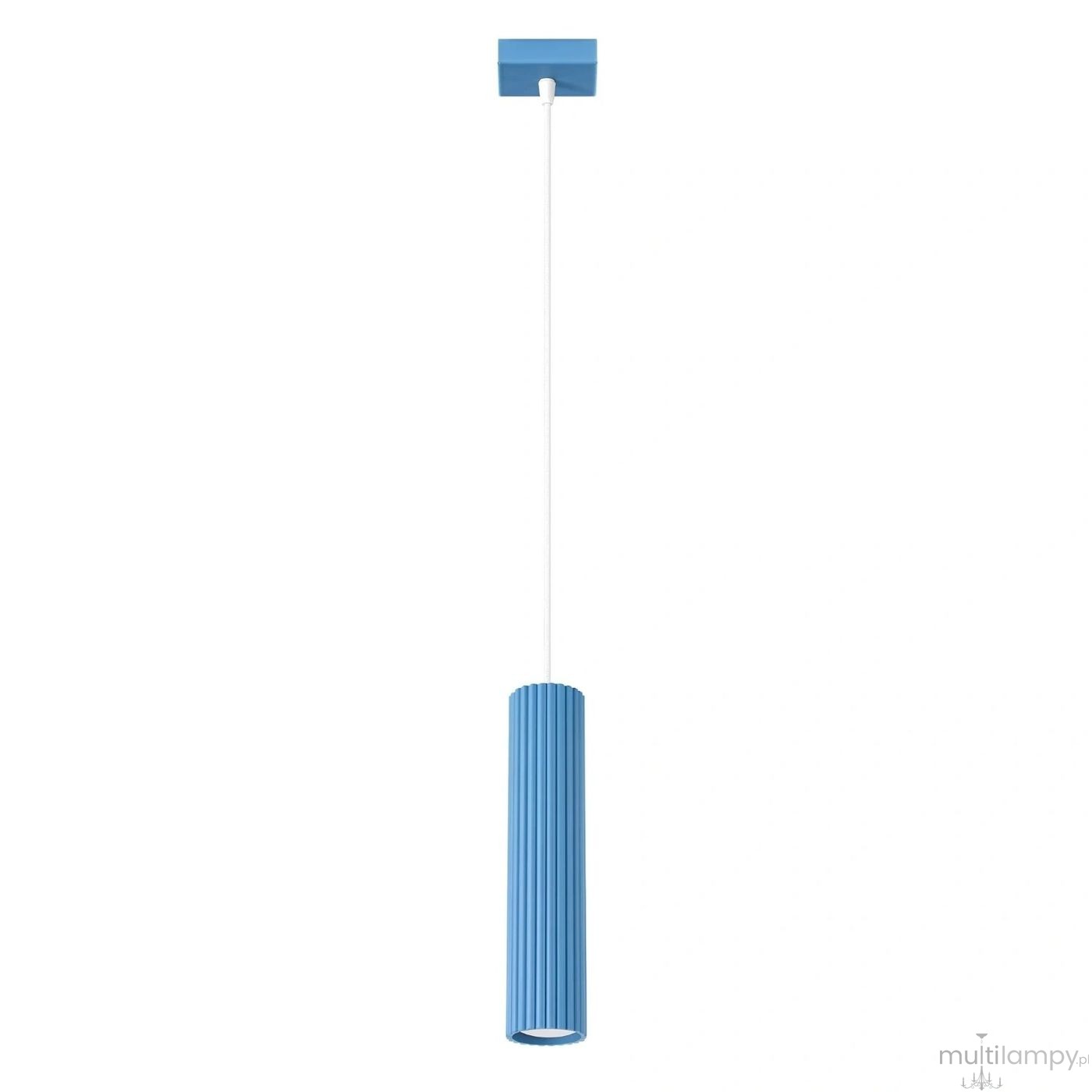 Karbon 1 lampa wisząca GU10 błękitna SL.2337