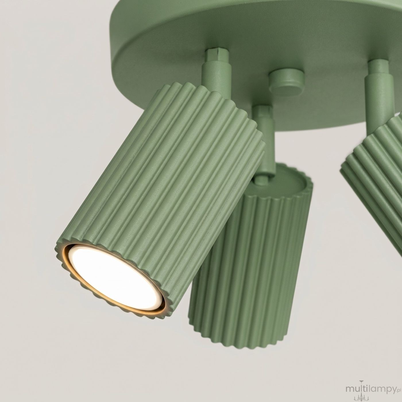 Karbon lampa sufitowa spot 3xGU10 szałwia SL.2353