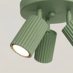 Karbon lampa sufitowa spot 3xGU10 szałwia SL.2353