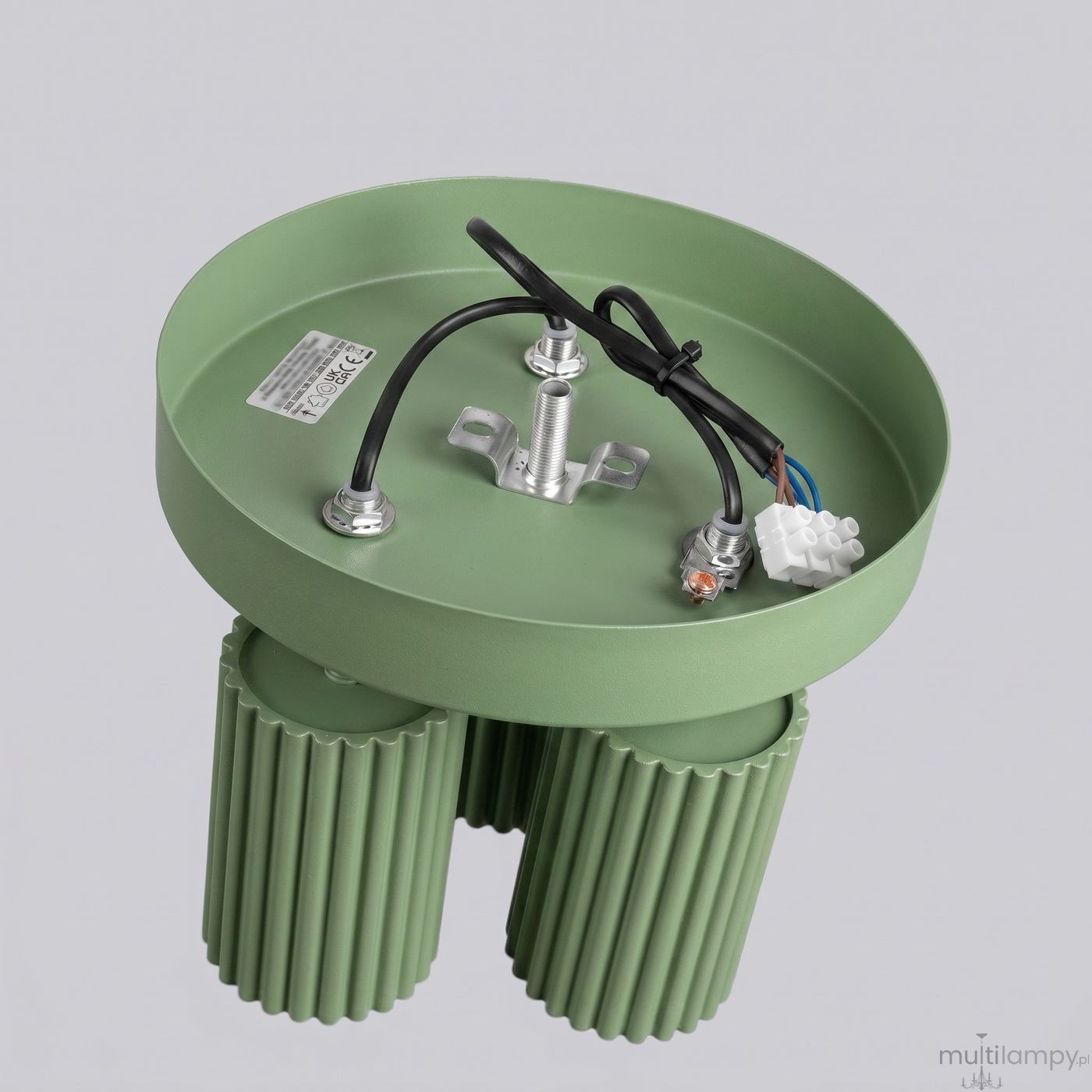 Karbon lampa sufitowa spot 3xGU10 szałwia SL.2353