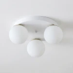 Bali lampa sufitowa 3xE27 biała złota