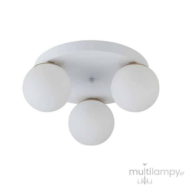 Bali lampa sufitowa 3xE27 biała złota