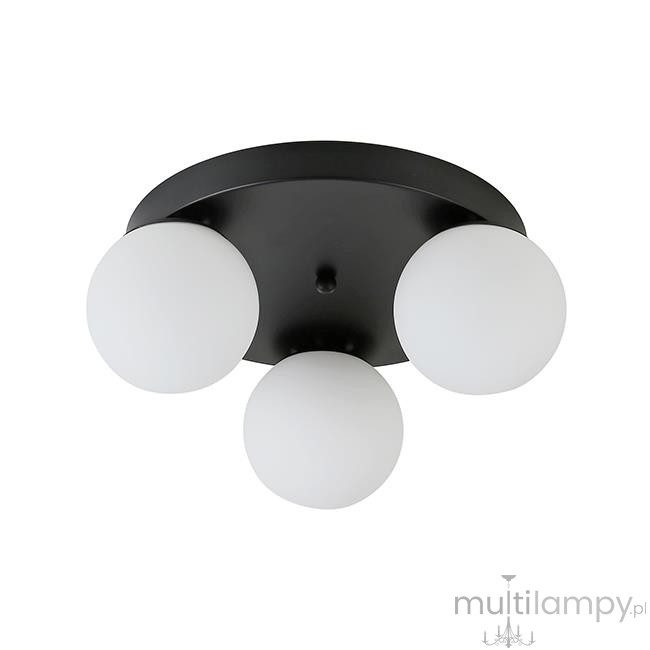 Bali lampa sufitowa 3xE27 czarna