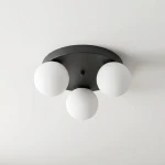 Bali lampa sufitowa 3xE27 czarna