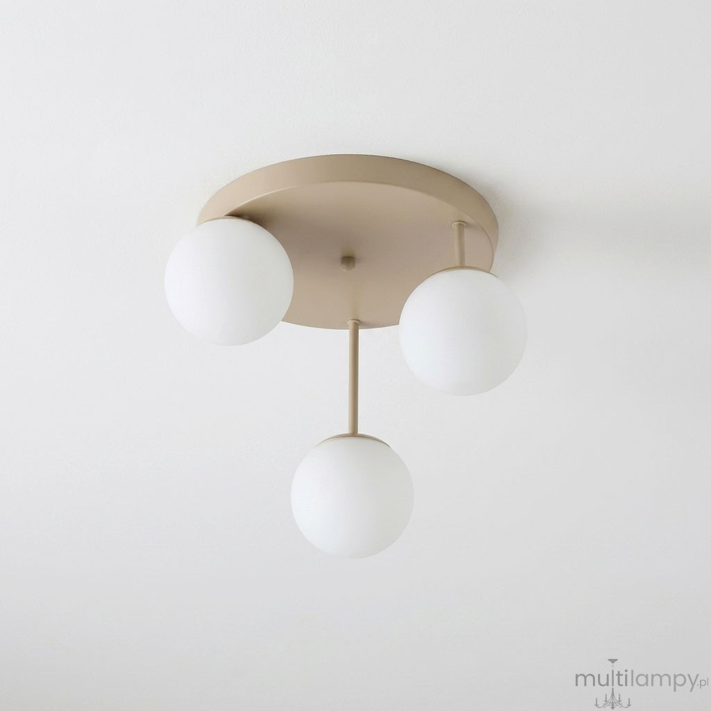 Bali 2 lampa sufitowa 3xE27 beżowa złota