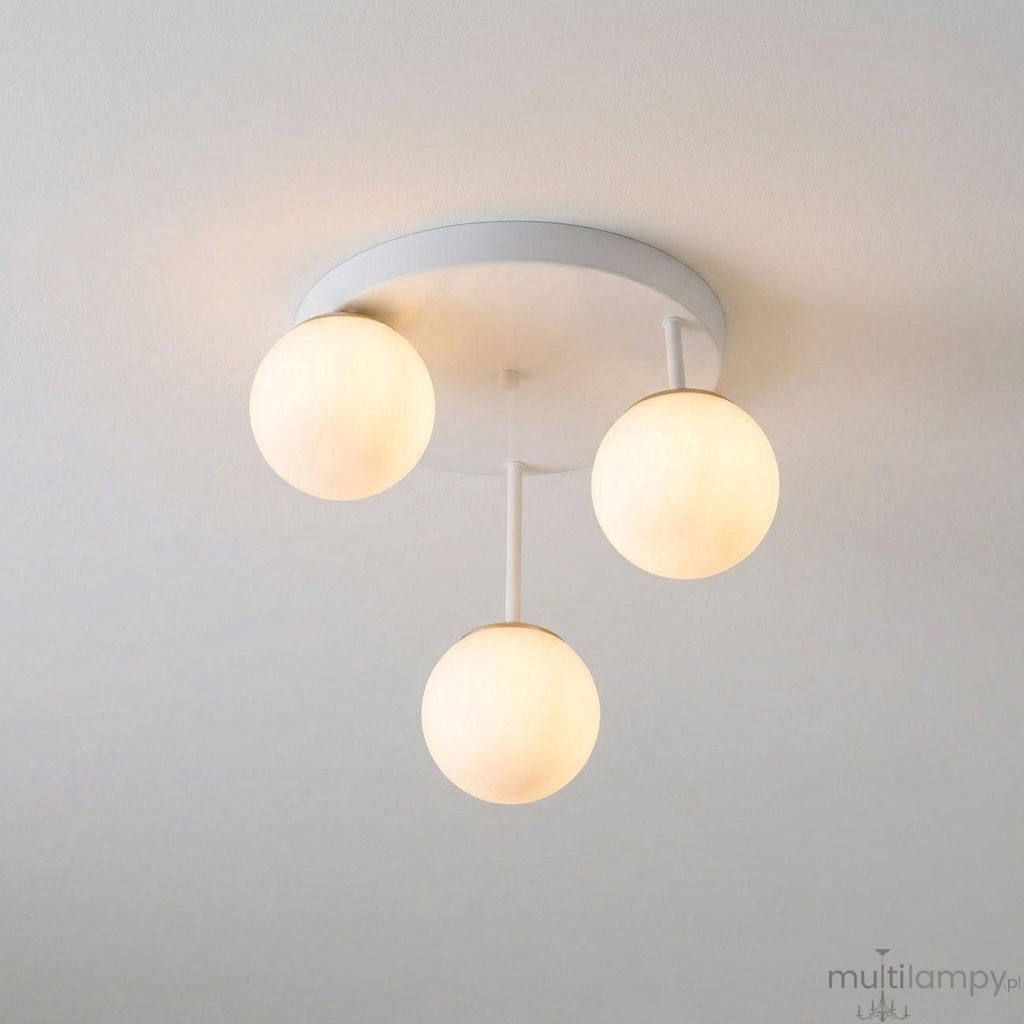 Bali 2 lampa sufitowa 3xE27 biała złota
