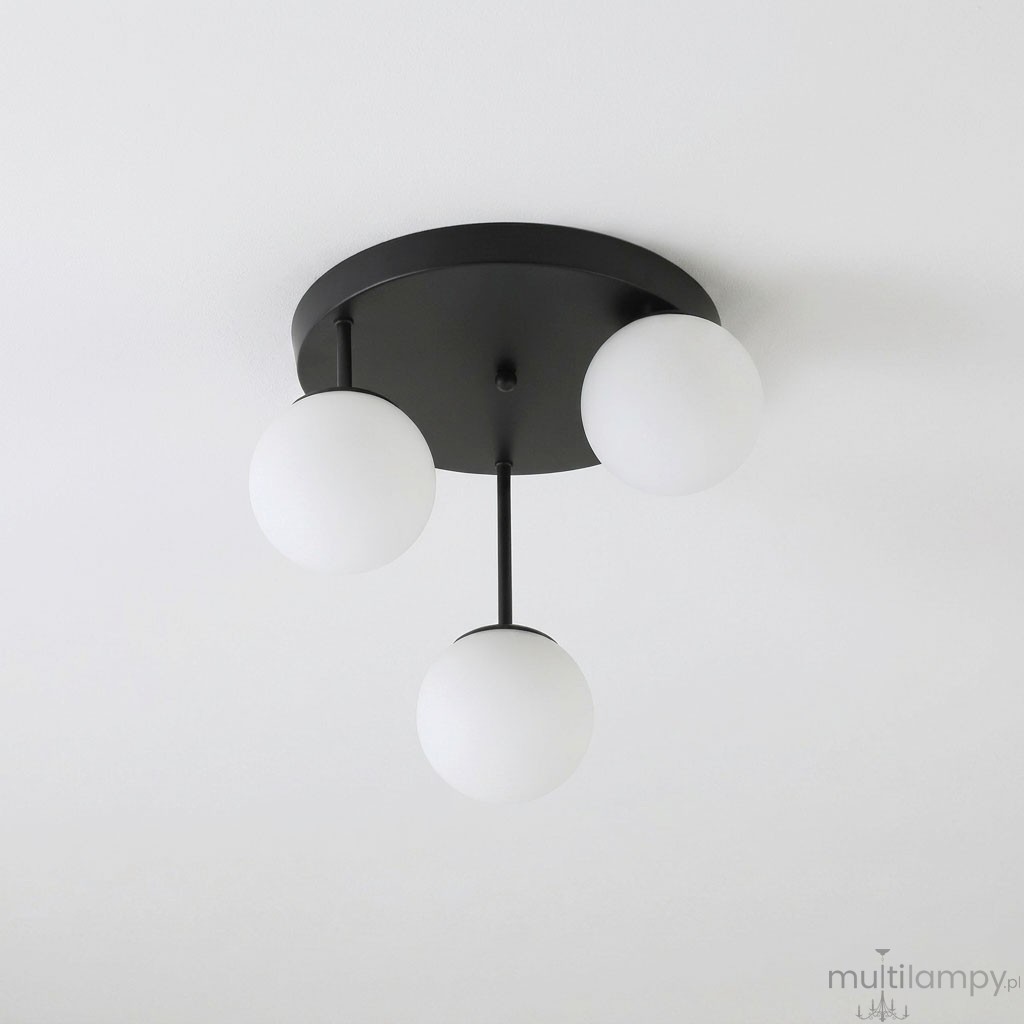 Bali 2 lampa sufitowa 3xE27 czarna