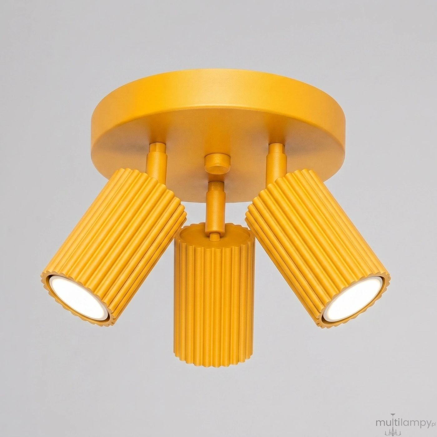 Karbon lampa sufitowa spot 3xGU10 żółta SL.2360