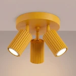 Karbon lampa sufitowa spot 3xGU10 żółta SL.2360