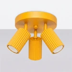 Karbon lampa sufitowa spot 3xGU10 żółta SL.2360