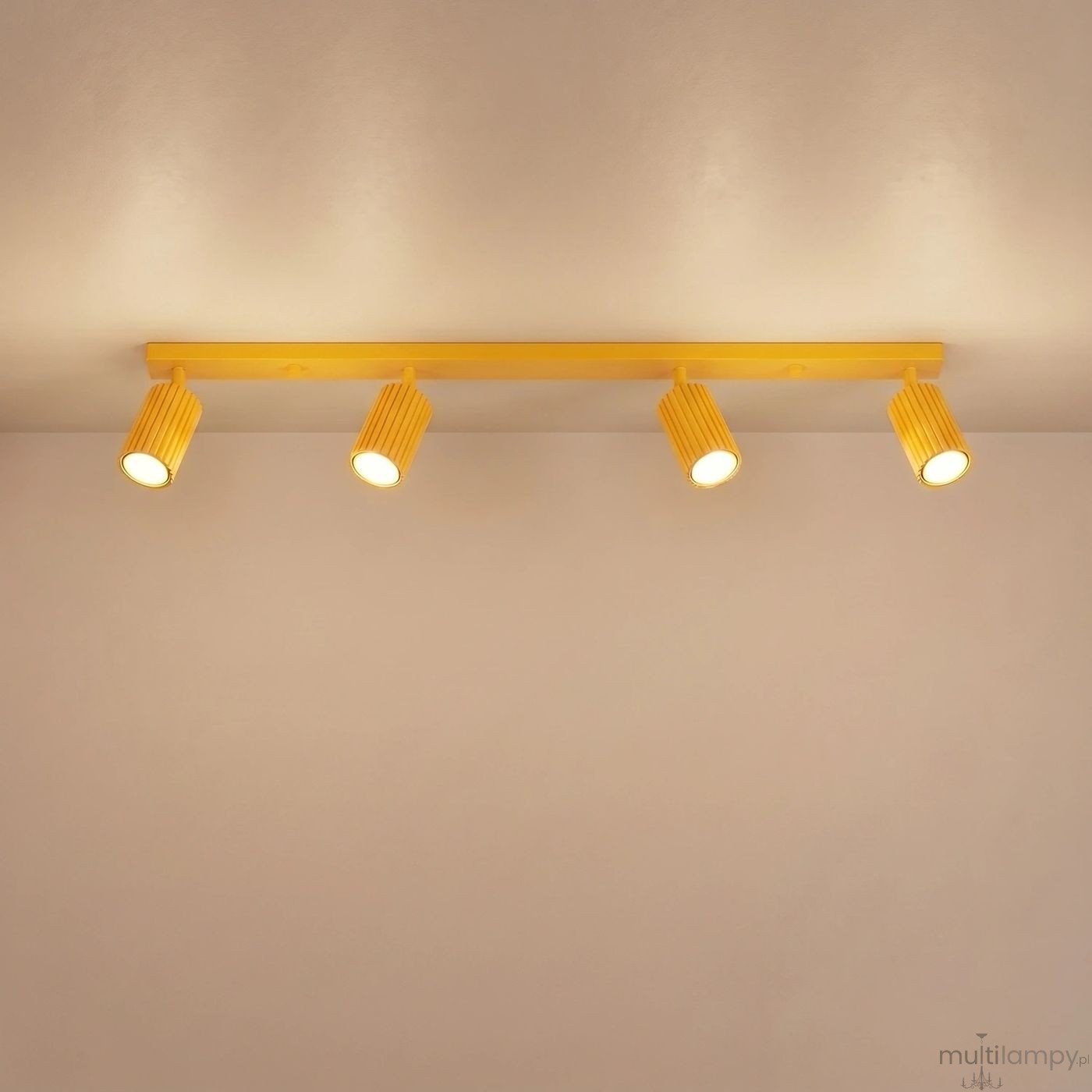 Karbon L lampa sufitowa spot 4xGU10 żółta SL.2361