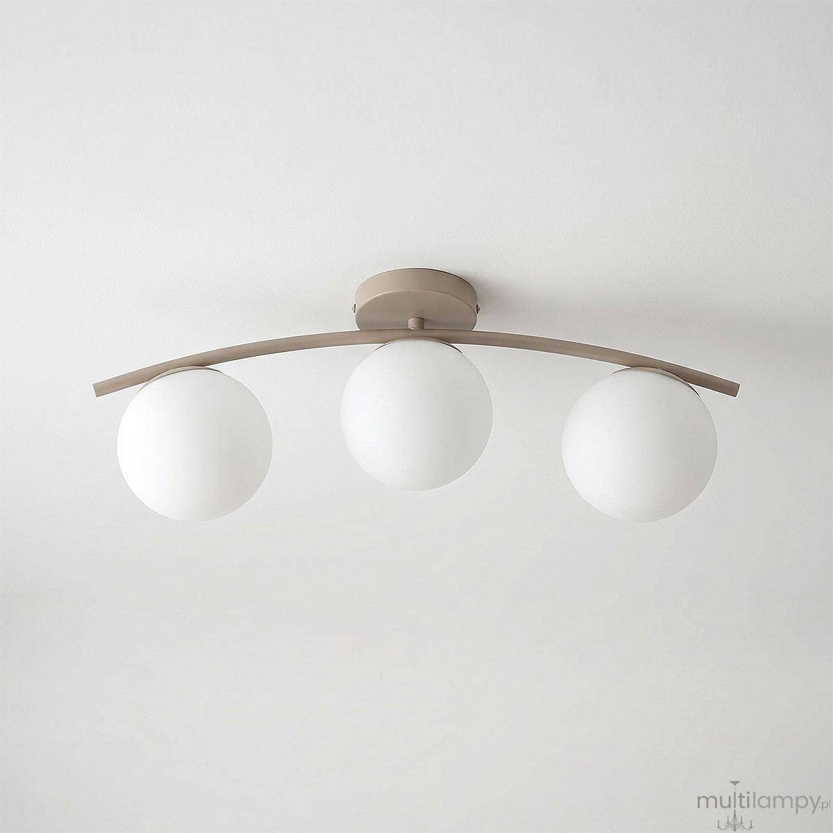 Bali 3 lampa sufitowa 3xE27 beżowa złota